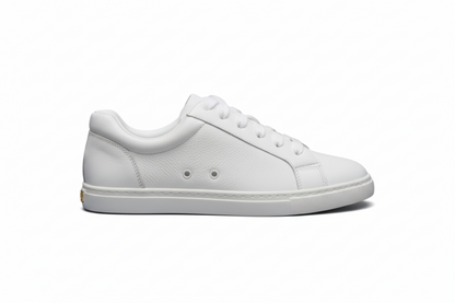 Sneaker ecopelle bianca ATACA Gabriel Vortex con suola bianca in gomma, dettagli oro e design leggero, comfort totale, Wish Dance Shop