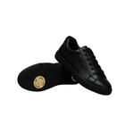 Carica immagine nella Galleria, Ataca Vortice (FCE) - Sneaker Ecopelle Totale Nera materiale Vegan confort Light Flex Suola Nera in Gommina e Resina Tecnica Cerchi Oro
