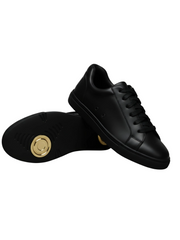 Carica immagine nella Galleria, Ataca Vortice (FCE) - Sneaker Ecopelle Totale Nera materiale Vegan confort Light Flex Suola Nera in Gommina e Resina Tecnica Cerchi Oro