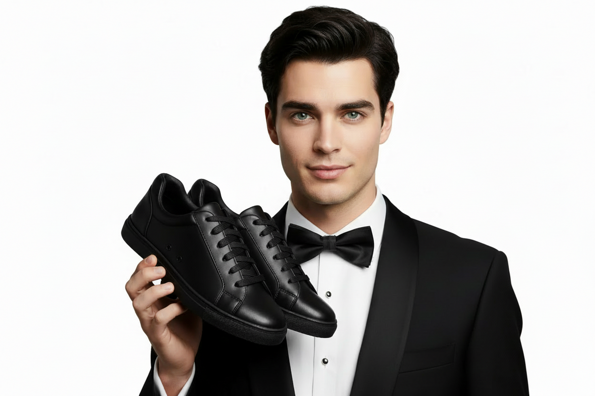 Sneaker ecopelle nera Wish Dance Shop ATACA Black Mamba Vortex con suola in gomma e resina, dettagli argento e design comfort leggero.