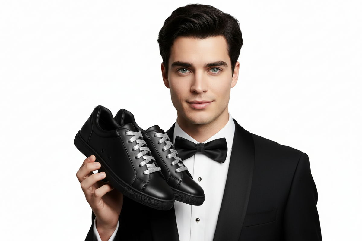 Sneaker ecopelle nera Wish Dance Shop ATACA Black Mamba Vortex con suola in gomma, dettaglio pivot argento e design leggero e flessibile.