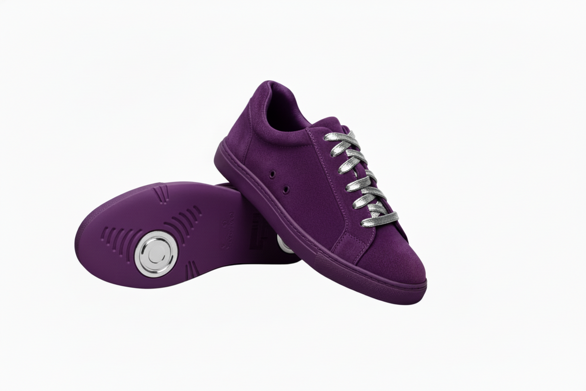Sneaker ecopelle nera Wish Dance Shop ATACA Black Mamba Vortex con suola in gomma, dettagli in argento e design confortevole.