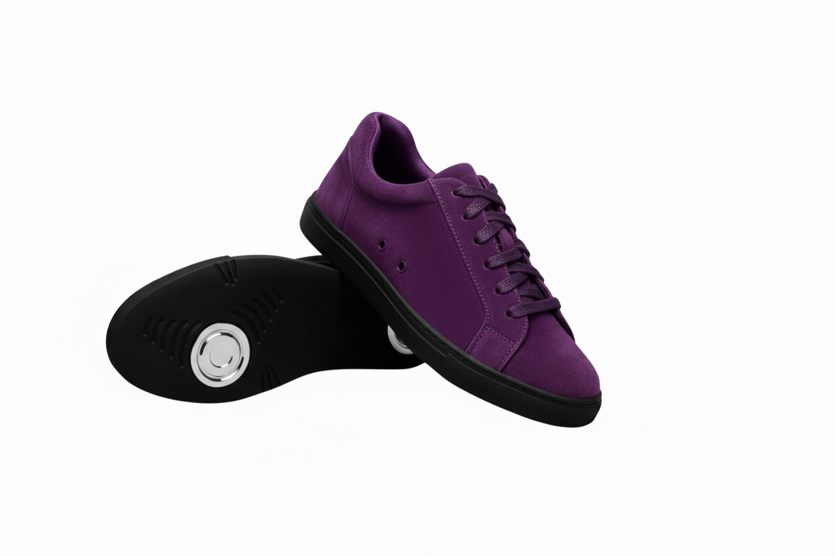 Sneaker ecopelle nera Wish Dance Shop ATACA Black Mamba Vortex con suola in gomma e resina, dettagli argento e design comodo.