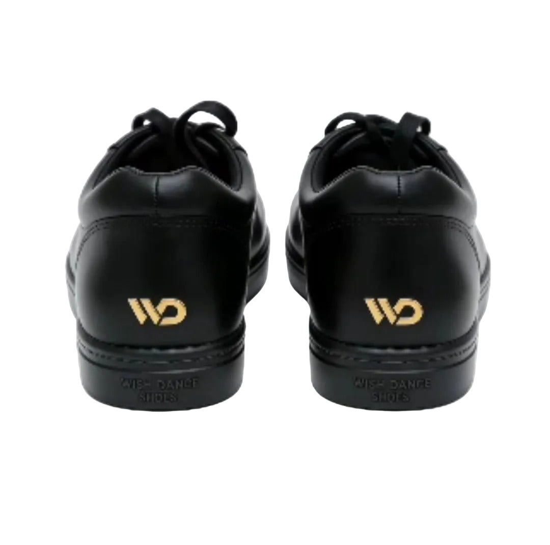 Sneaker ecopelle nera ATACA Versus Vortex con suola in gomma e resina, dettagli oro, comfort e flessibilità, stile vegano.