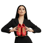 Load image into Gallery viewer, ATACA Mercury Vortex (L0700FCE) - Sneaker Ecopelle Totale Rossa materiale Vegan confort Light Flex Suola Rossa in Gommina e Resina Tecnica Cerchi Oro Pivot
