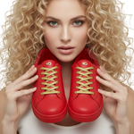 Load image into Gallery viewer, ATACA Mercury Vortex (L0700FCE) - Sneaker Ecopelle Totale Rossa materiale Vegan confort Light Flex Suola Rossa in Gommina e Resina Tecnica Cerchi Oro Pivot
