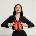 Load image into Gallery viewer, ATACA Mercury Vortex (L0700FCE) - Sneaker Ecopelle Totale Rossa materiale Vegan confort Light Flex Suola Rossa in Gommina e Resina Tecnica Cerchi Oro Pivot
