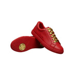 Carica immagine nella Galleria, Ataca Vortice (L0700FCE) - Sneaker Ecopelle Totale Rossa materiale Vegan confort Light Flex Suola Rossa in Gommina e Resina Tecnica Cerchi Oro
