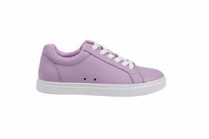 Sneaker ecopelle vegan Lilla Lavanda ATACA Lillà Vortex con suola bianca, comfort e design moderno, dettagli colorati.