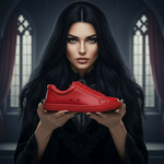 Carica immagine nella Galleria, ATACA Red Flame Vortex (L0700FCE) - Sneaker Ecopelle Totale Rossa materiale Vegan confort Light Flex Suola Rossa in Gommina e Resina Tecnica Cerchi Neri Pivot
