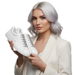 Load image into Gallery viewer, ATACA Uriel Vortex (L0700FCE) - Sneaker Ecopelle Totale Bianca materiale Vegan confort Light Flex Suola Bianca in Gommina e Resina Tecnica Cerchi Argento Pivot
