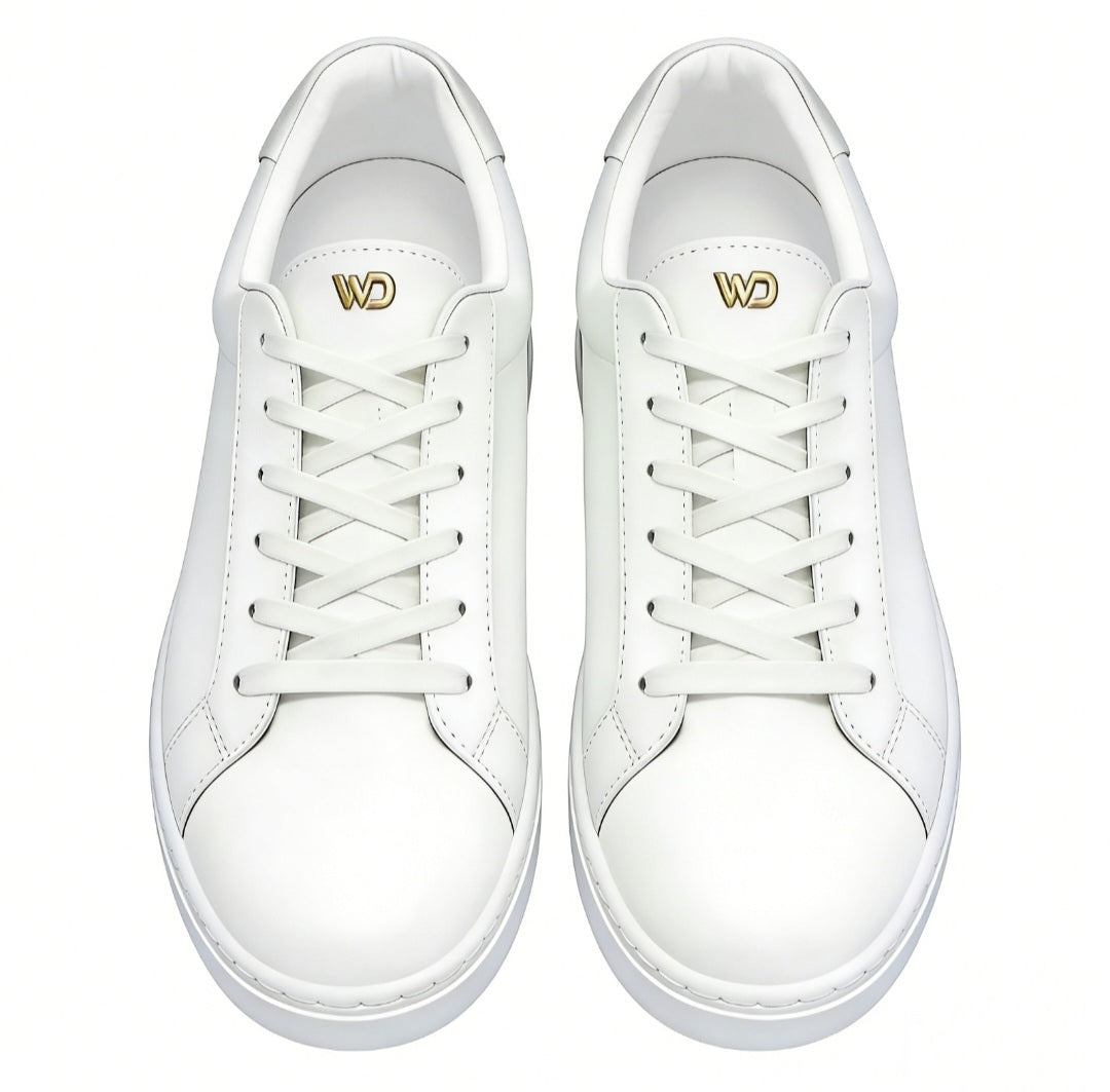 Sneaker ecopelle bianca ATACA White Vortex Wish Dance Shop con suola bianca, dettagli neri e design comodo e flessibile.