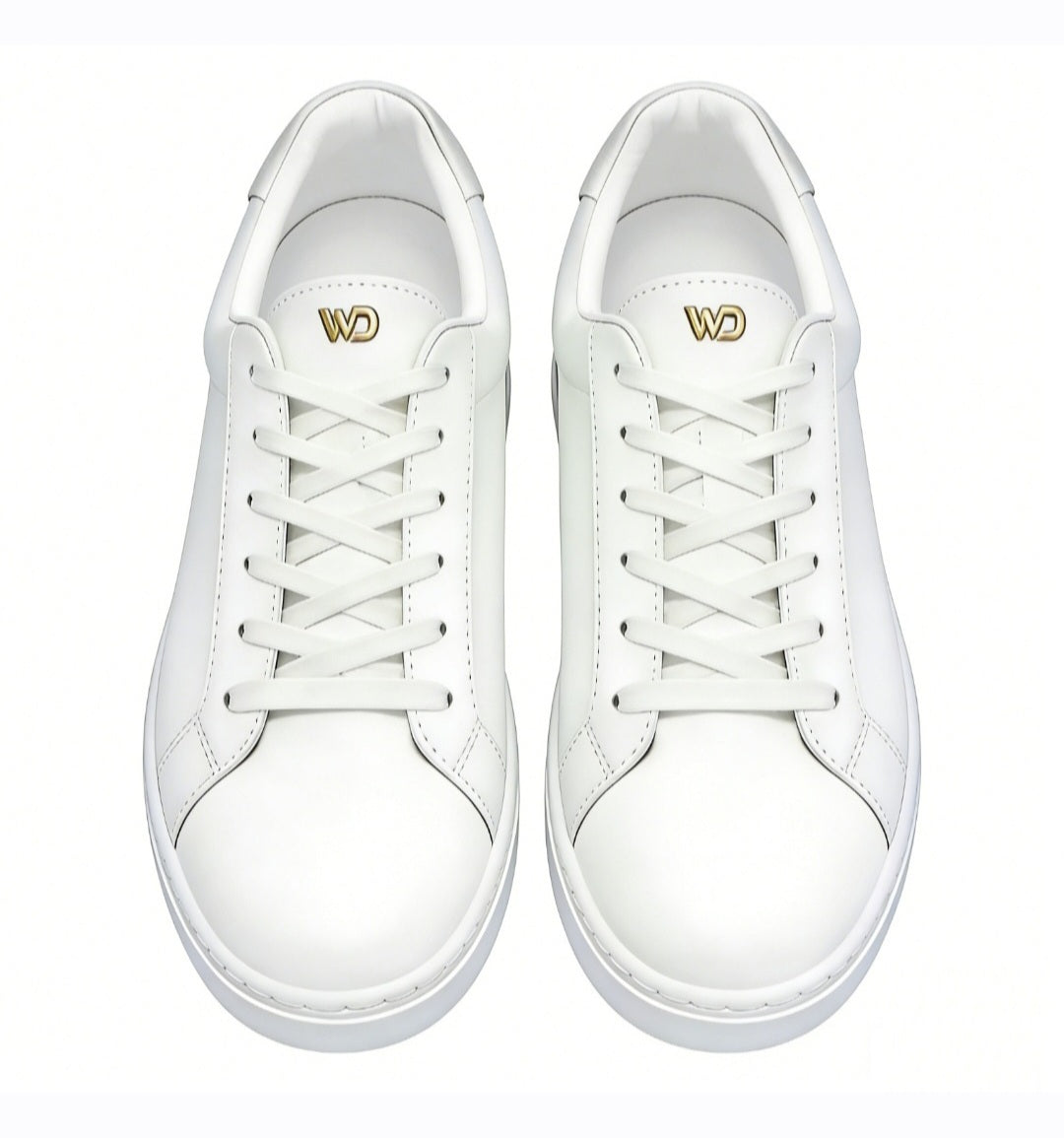 Sneaker ecopelle bianca ATACA White Vortex con suola in gomma e resina, dettagli neri e design comodo e flessibile.