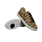 Load image into Gallery viewer, Ataca Vortice (FCE) - Sneaker disegno Tigre Bengala materiale Vegan confort Light Flex Suola Nera in Gommina e Resina Tecnica Cerchi Neri
