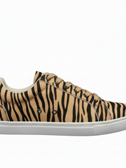 Load image into Gallery viewer, Ataca Vortice (FCE) - Sneaker disegno Tigre Bengala materiale Vegan confort Light Flex Suola Nera in Gommina e Resina Tecnica Cerchi Neri