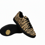 Carica immagine nella Galleria, ATACA Tiger Vortex (FCE) - Sneaker disegno Tigre Bengala Beige materiale Vegan confort Light Flex Suola Nera in Gommina e Resina Tecnica Cerchi Neri Pivot
