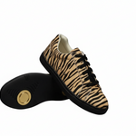 Carica immagine nella Galleria, ATACA Tiger Vortex (FCE) - Sneaker disegno Tigre Bengala Beige materiale Vegan confort Light Flex Suola Nera in Gommina e Resina Tecnica Cerchi Neri Pivot
