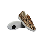 Load image into Gallery viewer, Ataca Vortice (FCE) - Sneaker in Tessuto Leopardo Beige Suola Bianca in Gommina e Resina Tecnica Cerchi Neri
