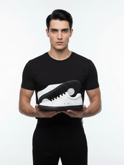 Load image into Gallery viewer, ATACA Dalmy Vortex (L0700FCE) - Sneaker Ecopelle Totale Bianca materiale Vegan confort Light Flex Suola Nera in Gommina e Resina Tecnica Cerchi Bianchi Pivot