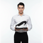 Carica immagine nella Galleria, ATACA Dalmy Vortex (L0700FCE) - Sneaker Ecopelle Totale Bianca materiale Vegan confort Light Flex Suola Nera in Gommina e Resina Tecnica Cerchi Bianchi Pivot
