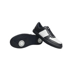 Load image into Gallery viewer, REY Black/White (L0701FCE) - Sneaker in Ecopelle Vegan Bianca e Nera Suola Nera in Gommina e Resina Tecnica
