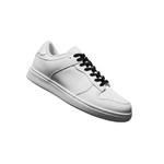 Carica immagine nella Galleria, Sneaker ecopelle vegan ODINO L0702FCE con suola bianca, dettagli in gomma e resina, cerchi neri, marca Wish Dance Shop
