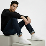 Carica immagine nella Galleria, Sneaker bianca GERO White Vortex Wish Dance Shop, scarpa alta in ecopelle vegan con suola bianca, dettagli neri e comfort leggero.

