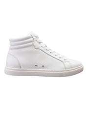 Carica immagine nella Galleria, Sneaker GERO White Vortex Wish Dance Shop, scarpa alta in ecopelle vegana bianca, suola bianca, dettagli neri e design confortevole