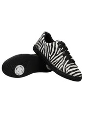 Load image into Gallery viewer, ATACA Zebry Black Silver Vortex (L0700FCE) - Sneaker in Tessuto Zebrato materiale Vegan confort Light Flex Suola Nera in Gommina e Resina Tecnica Cerchi Argento Pivot