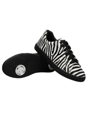 Load image into Gallery viewer, ATACA Zebry Black Silver Vortex (L0700FCE) - Sneaker in Tessuto Zebrato materiale Vegan confort Light Flex Suola Nera in Gommina e Resina Tecnica Cerchi Argento Pivot