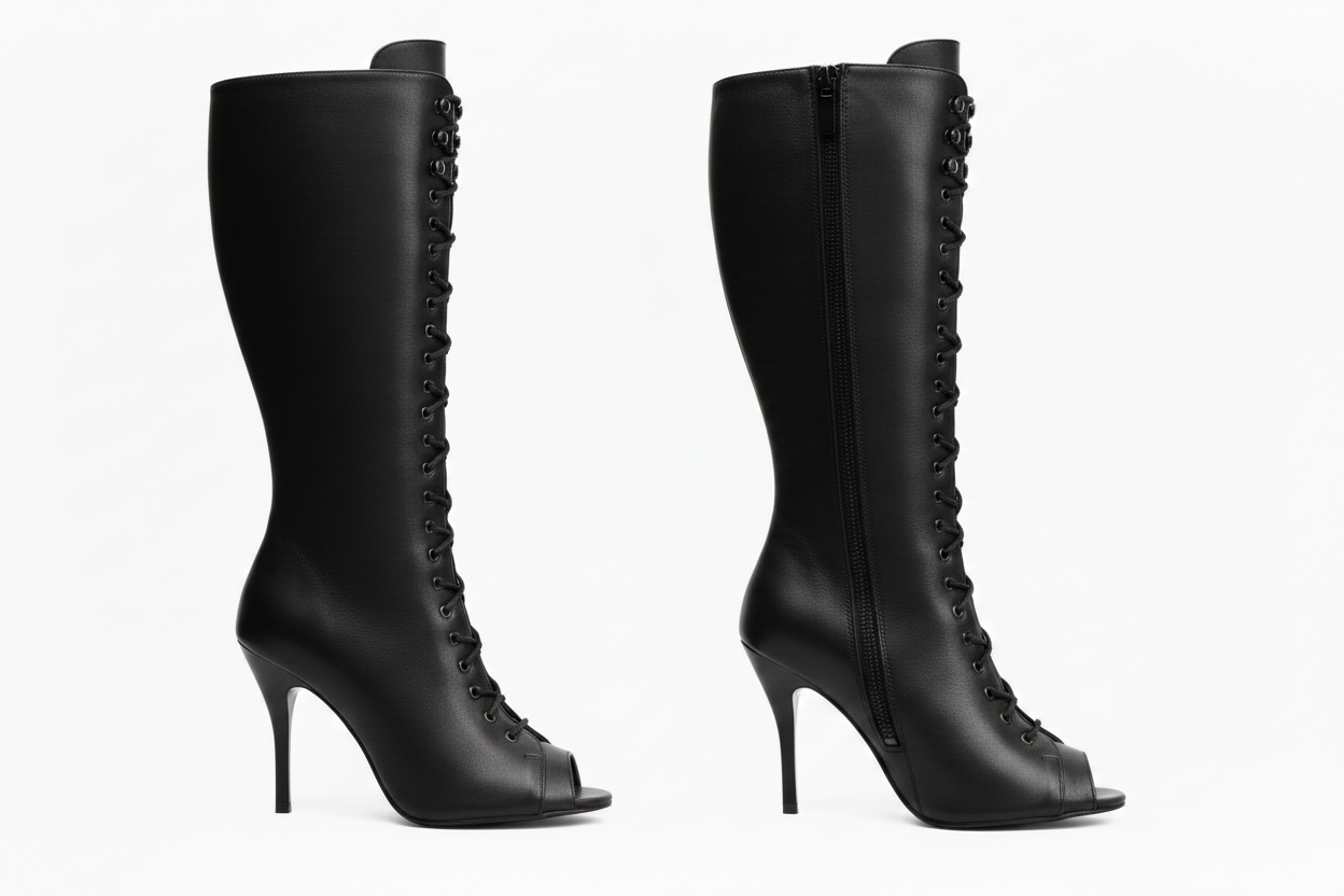 Mezzo Stivaletto ALEXIS Angel Black Gold Wish Dance, oro, dettaglio tacco
