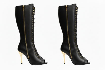 Mezzo Stivaletto ALEXIS Angel Black Gold Wish Dance (Art. 132), dettaglio suola