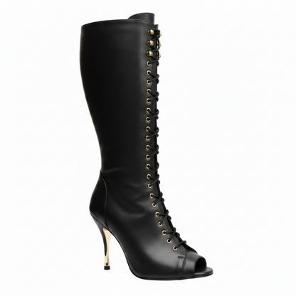 Mezzo Stivaletto ALEXIS Angel Black Gold Wish Dance, oro, vista frontale