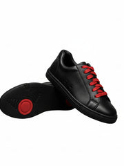 Load image into Gallery viewer, ATACA Black Vortex (L0700FCE) - Sneaker Ecopelle Totale Nera materiale Vegan confort Light Flex Suola Nera in Gommina e Resina Tecnica Cerchi Rossi Pivot