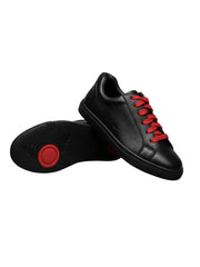 Load image into Gallery viewer, ATACA Black Vortex (L0700FCE) - Sneaker Ecopelle Totale Nera materiale Vegan confort Light Flex Suola Nera in Gommina e Resina Tecnica Cerchi Rossi Pivot