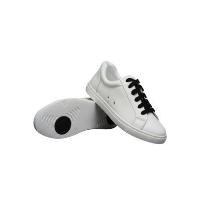 Sneaker ecopelle bianca Wish Dance Shop ATACA White Vortex con suola bianca, dettagli neri, design leggero e flessibile, comfort vegan.