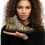 Carica immagine nella Galleria, GERO Tiger Black Gold Vortex (L0703FCE) - Sneaker Collo Alto Disegno Tigre del Bengala Totale materiale Vegan confort Light Flex Suola Nera in Gommina e Resina Tecnica Cerchi Oro Pivot
