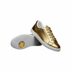 Carica immagine nella Galleria, ATACA Gioele Vortex (L0700FCE) - Sneaker Ecopelle Totale Oro Light materiale Vegan confort Light Flex Suola Bianca in Gommina e Resina Tecnica Cerchi Oro Pivot
