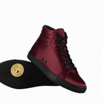 Carica immagine nella Galleria, GERO Tiger Black Gold Vortex (L0703FCE) - Sneaker Collo Alto Disegno Tigre del Bengala Totale materiale Vegan confort Light Flex Suola Nera in Gommina e Resina Tecnica Cerchi Oro Pivot

