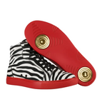 Carica immagine nella Galleria, GERO Tiger Black Gold Vortex (L0703FCE) - Sneaker Collo Alto Disegno Tigre del Bengala Totale materiale Vegan confort Light Flex Suola Nera in Gommina e Resina Tecnica Cerchi Oro Pivot
