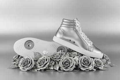 Sneaker GERO Noah Gold Vortex Wish Dance Shop con collo alto, ecopelle oro, suola bianca, dettagli in oro e comfort leggero