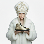 Carica immagine nella Galleria, Sneaker GERO Gold Black Vortex Wish Dance Shop, scarpa alta in ecopelle nera e oro, suola in gomma e resina, stile comodo e leggero
