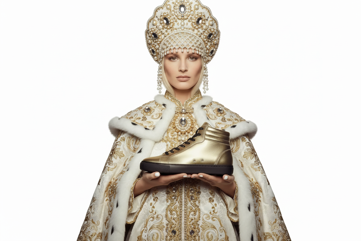 Sneaker GERO Gold Black Vortex Wish Dance Shop, collo alto in ecopelle nera con dettagli oro, suola in gomma e resina, stile comfort.