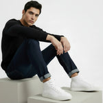 Carica immagine nella Galleria, Sneaker bianca GERO White Vortex Wish Dance con suola in gomma e resina, design alto, ecopelle vegan, comfort e flessibilità
