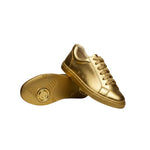 Carica immagine nella Galleria, ATACA Gioele Vortex (L0700FCE) - Sneaker Ecopelle Totale Oro Light materiale Vegan confort Light Flex Suola Bianca in Gommina e Resina Tecnica Cerchi Oro Pivot
