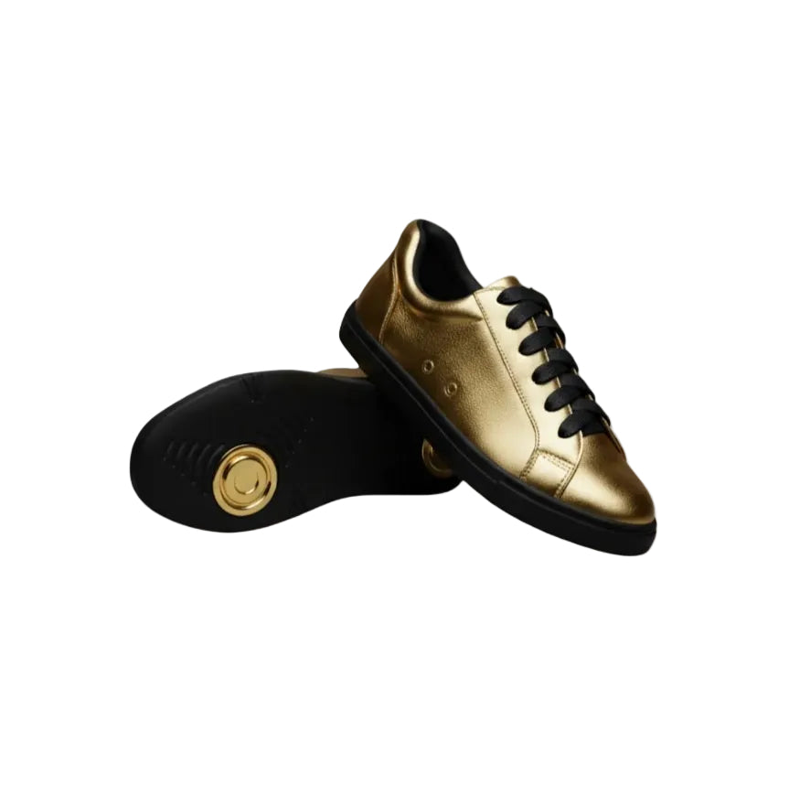 Sneaker ecopelle bianca ATACA Gabriel Vortex Wish Dance con suola in gomma e resina, dettagli in oro e comfort Light Flex.