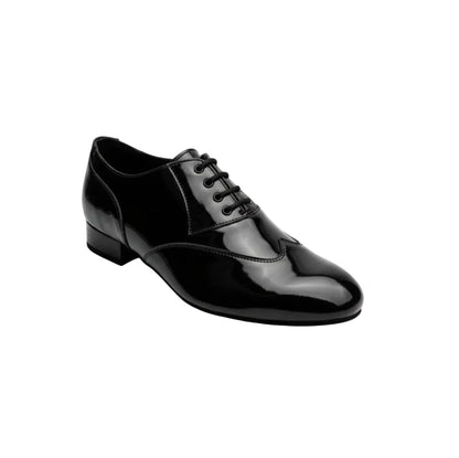 Stringata a coda di rondine Wish Dance Shop in pelle nera, modello Oxford, con design elegante e dettagli raffinati.