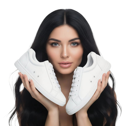 Sneaker ecopelle bianca ATACA White Vortex Wish Dance Shop con suola bianca, dettagli neri e design leggero e flessibile.