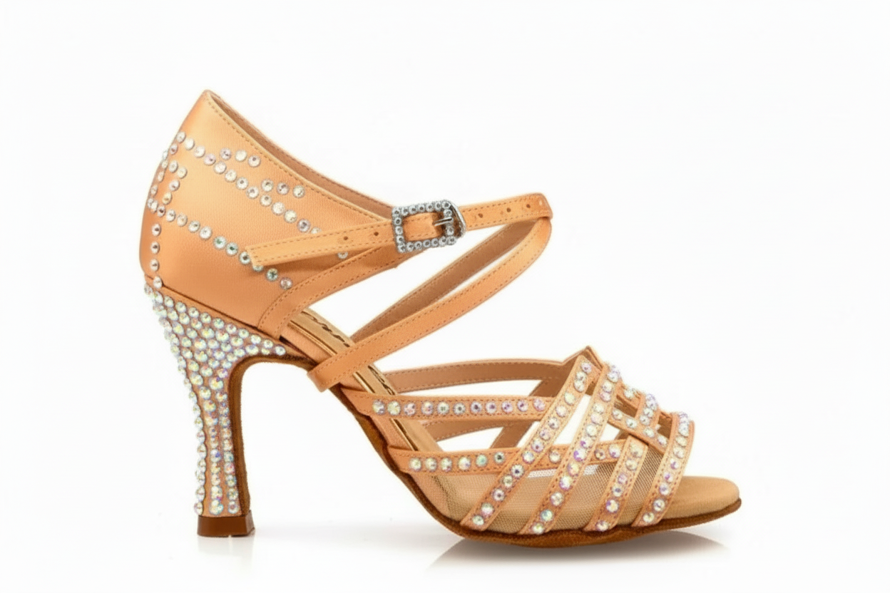 Scarpa da donna Wish Dance Shop multicolore Boreale Silver con tallone in pelle nera, dettaglio elegante e colorato
