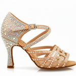 Carica immagine nella Galleria, (779F) - Scarpa da Donna in Multicolor Boreale Silver con Tallone in Pelle Nera
